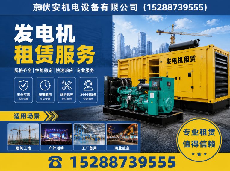 商丘发电机租赁展示图