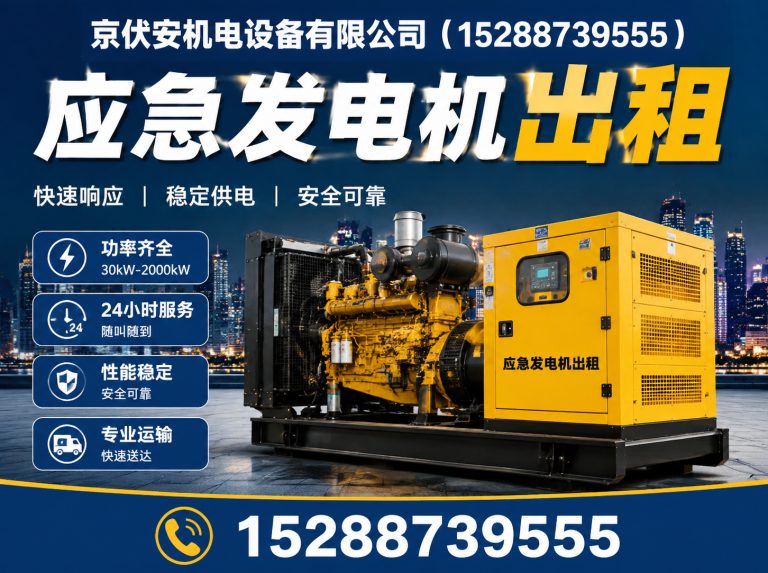 商丘应急发电机出租展示图